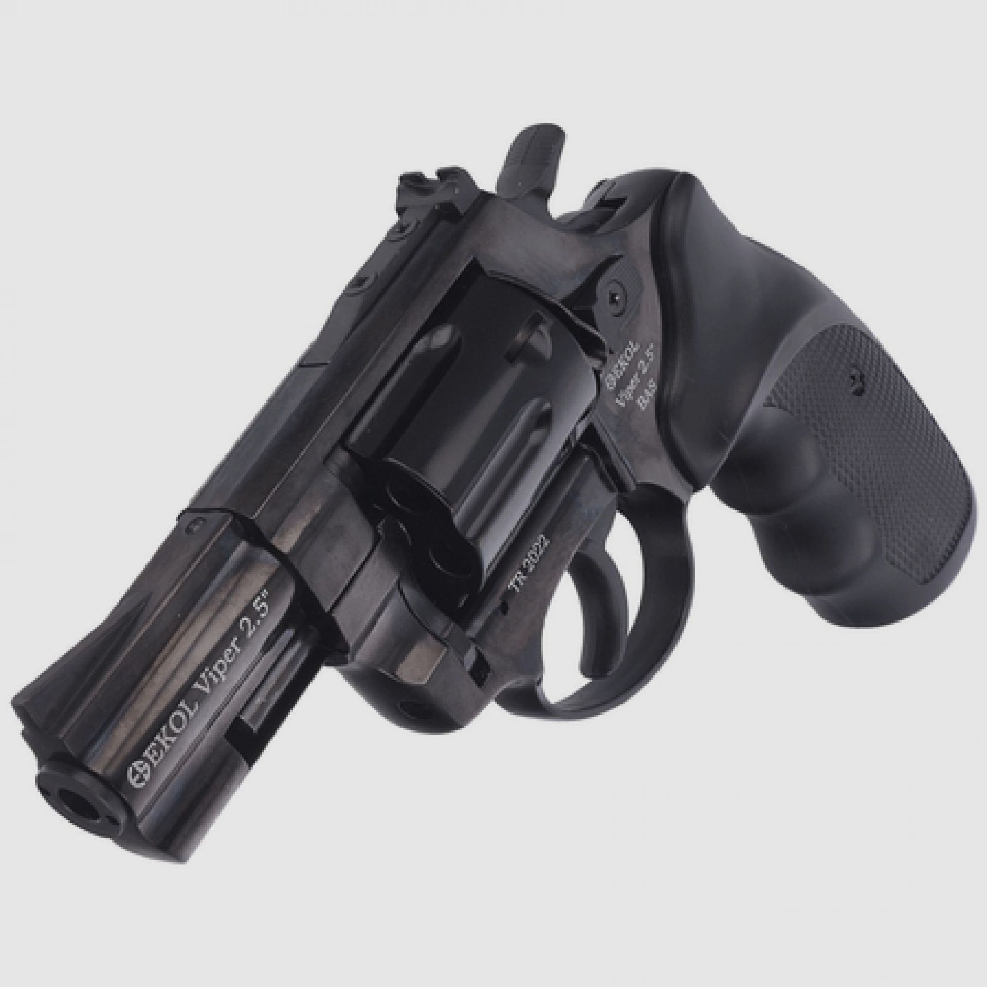 Schreckschussrevolver BAS Voltran EKOL Viper 2.5'' Black Kal. .22 Long Blanc, Bild 3 von 7