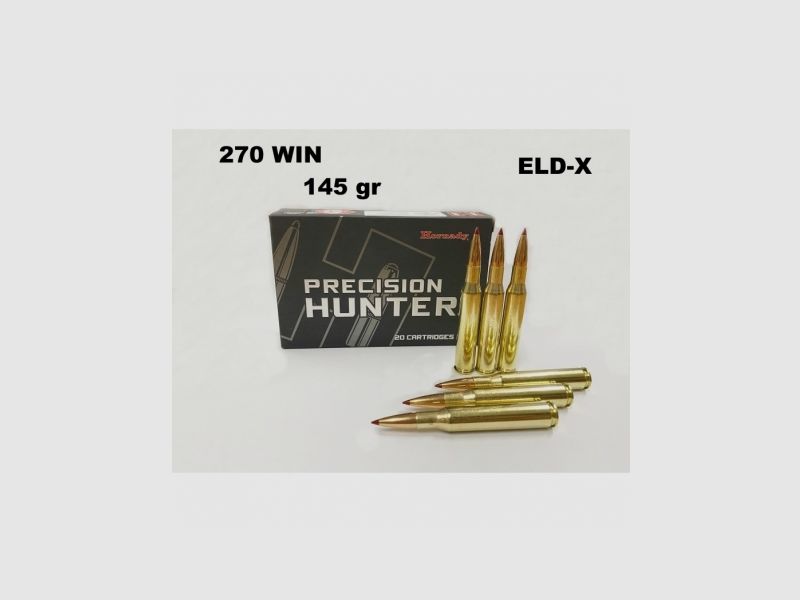 Hornady Precision Hunter ELD-X 145 gr – Kaliber .270 Win, Bild 1 von 2