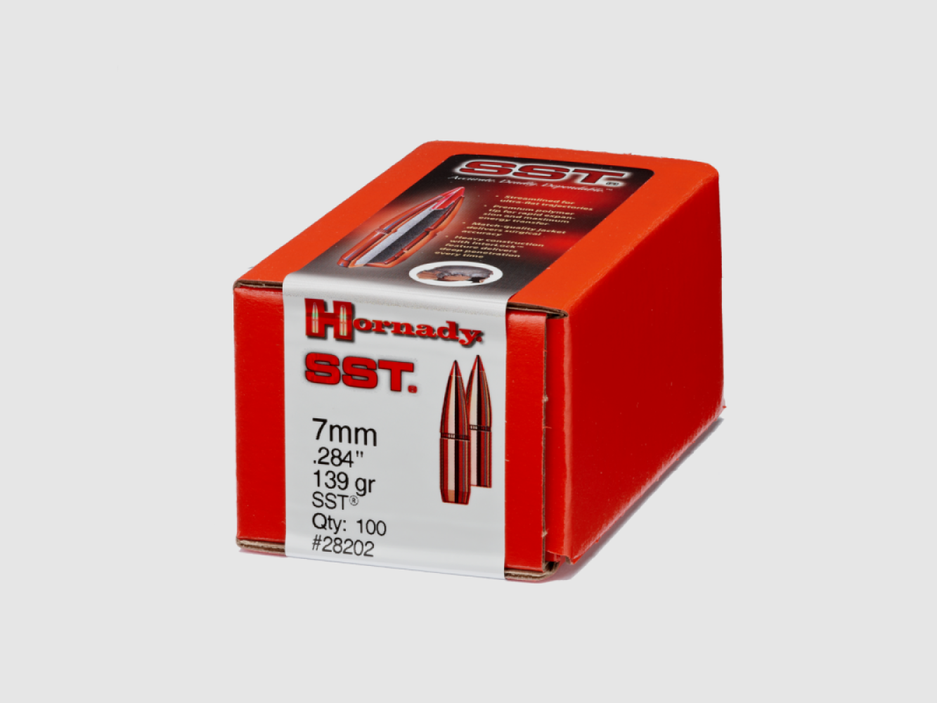 .284 Geschosse Hornady SST 139 gr VE100