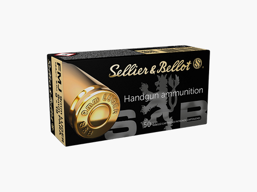 Sellier & Bellot FMJ 124gr. 9x19mm (50 Stuks)
