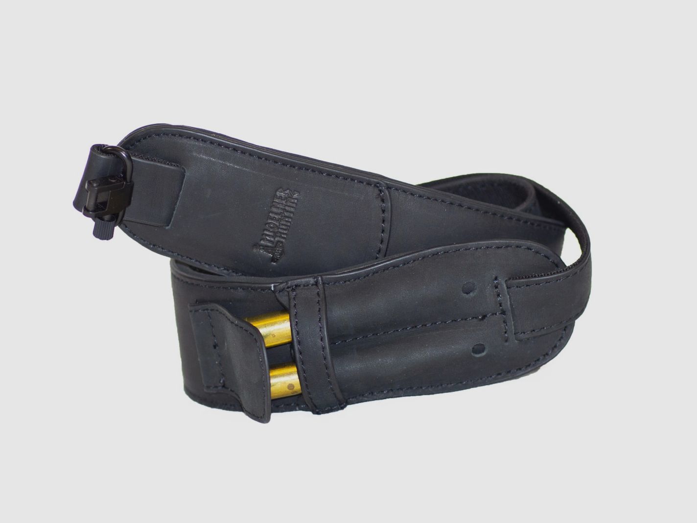 Ceinture d'Arme en Cuir Noir Mjölnner