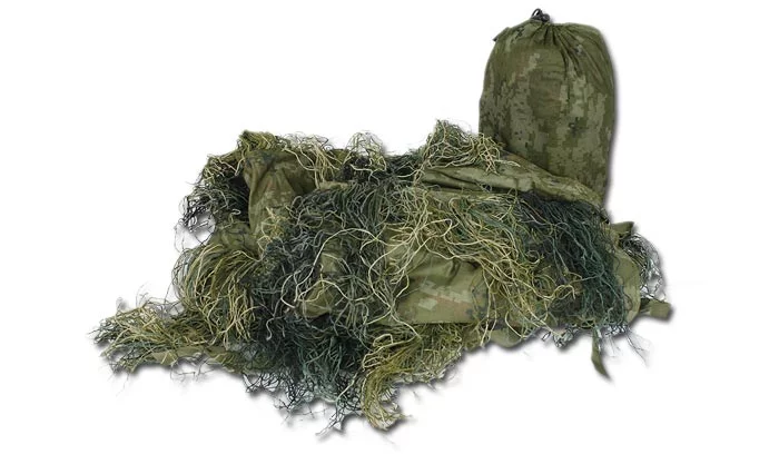 Copertura mimetica Ghillie Mil-Tec “Anti Fire” – 140 x 100 cm – Woodland, immagine 1 di 2