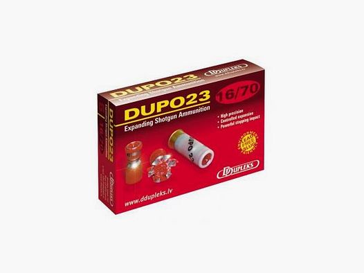 CARTOUCHE A BALLE DUPO 16/70 X5