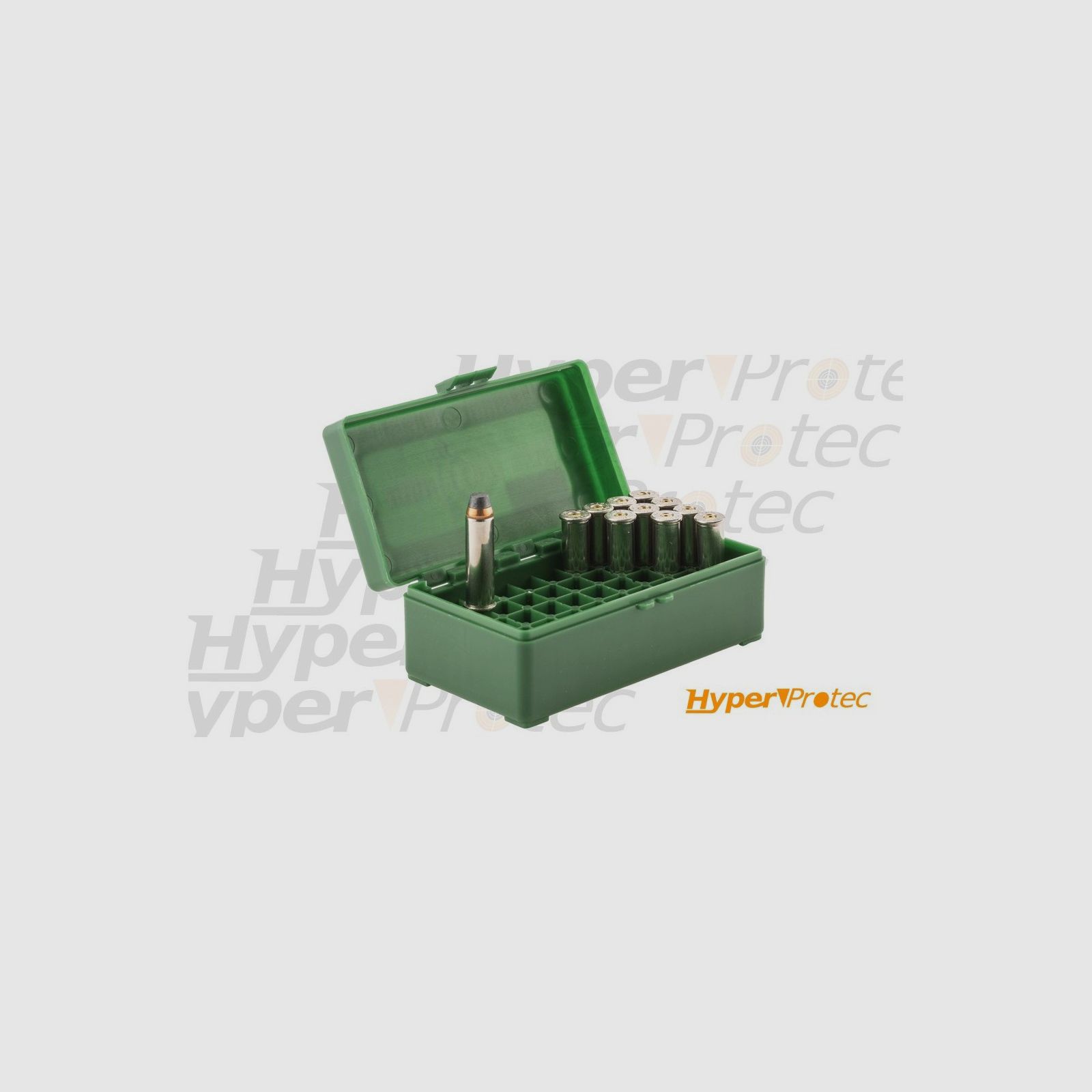 Storage box for 50 cartridges caliber .357 magnum or .38 and special, image 2 of 4
