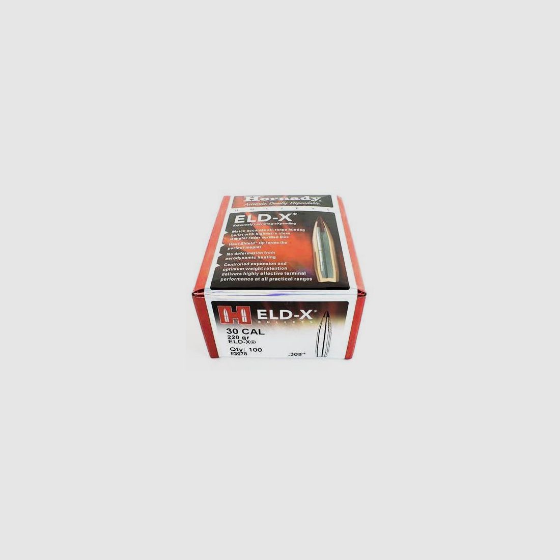 Hornady ELD-X – Caliber .308 Win | 220 Grain #3078