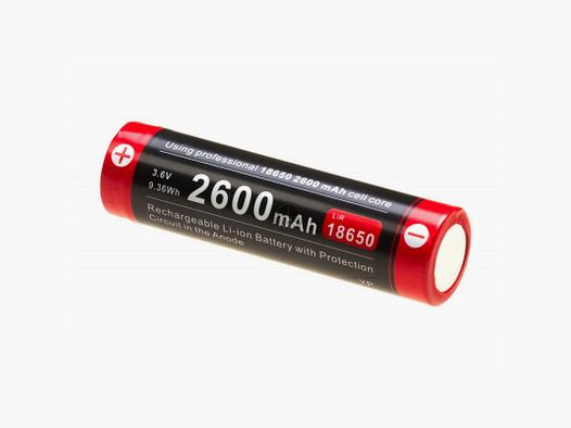 Klarus 18650 Battery 3.7V 2600mAh Micro-USB
