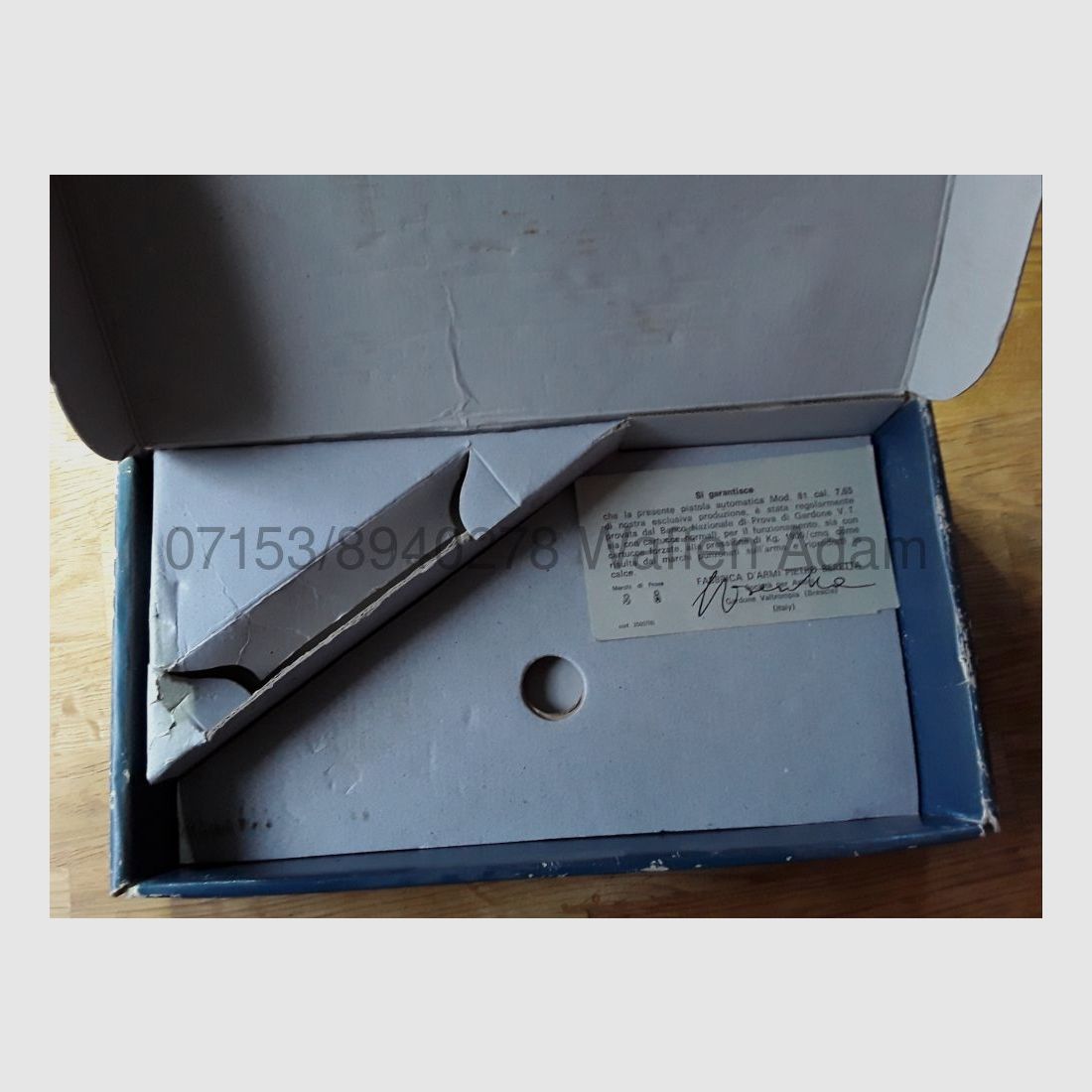 Beretta Originalkarton Mod. 81, Bild 1 von 2