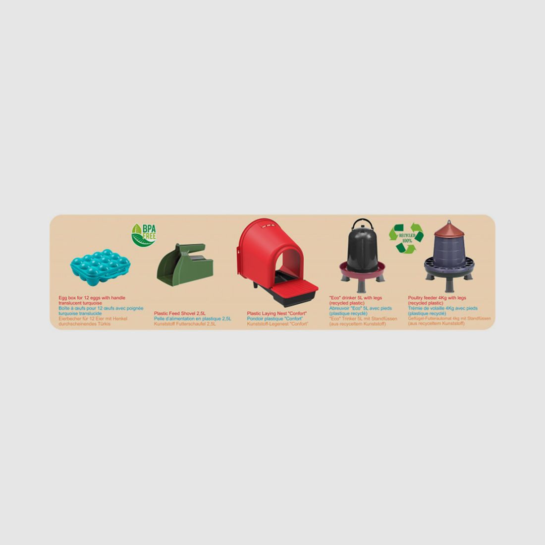 Kit abbeveratoio + mangiatoia + nido + accessori, immagine 7 di 8