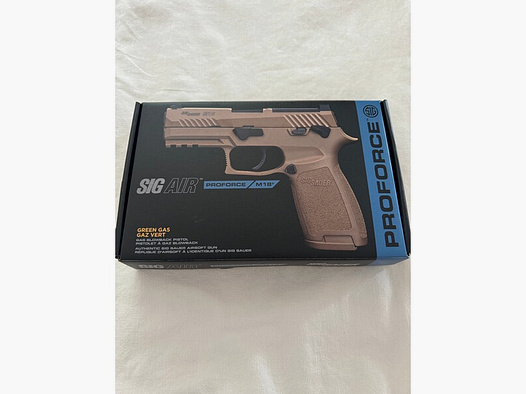 VFC Sig Sauer ProForce P320-M18 m. Metallschlitten Gas-Blow-Back 6mm BB Coyote Tan