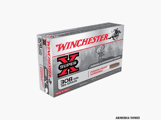 WINCHESTER – 308 WIN 185GR POWER POINT SUBSONIC