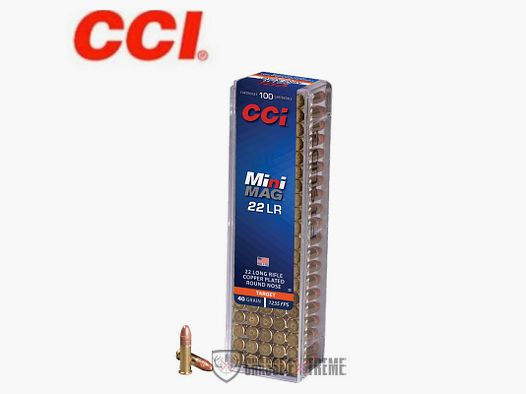 100 nabojów CCI Mini Mag 40Gr kal. 22 Lr segmentowany pocisk hollow point