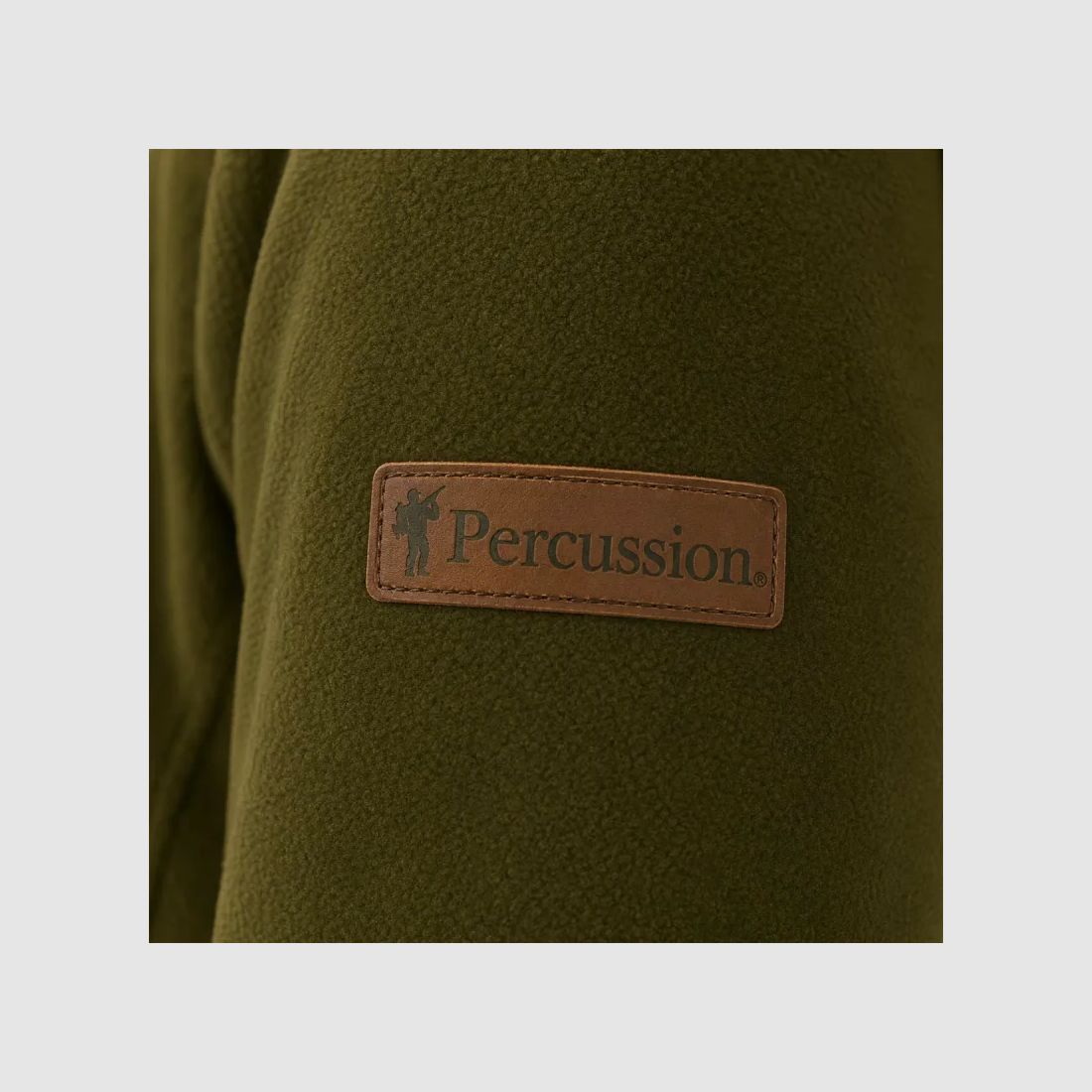 Fleecejacke mit Stickerei aus Polyester khaki braun Größe M bis 4XL, Bild 9 von 15