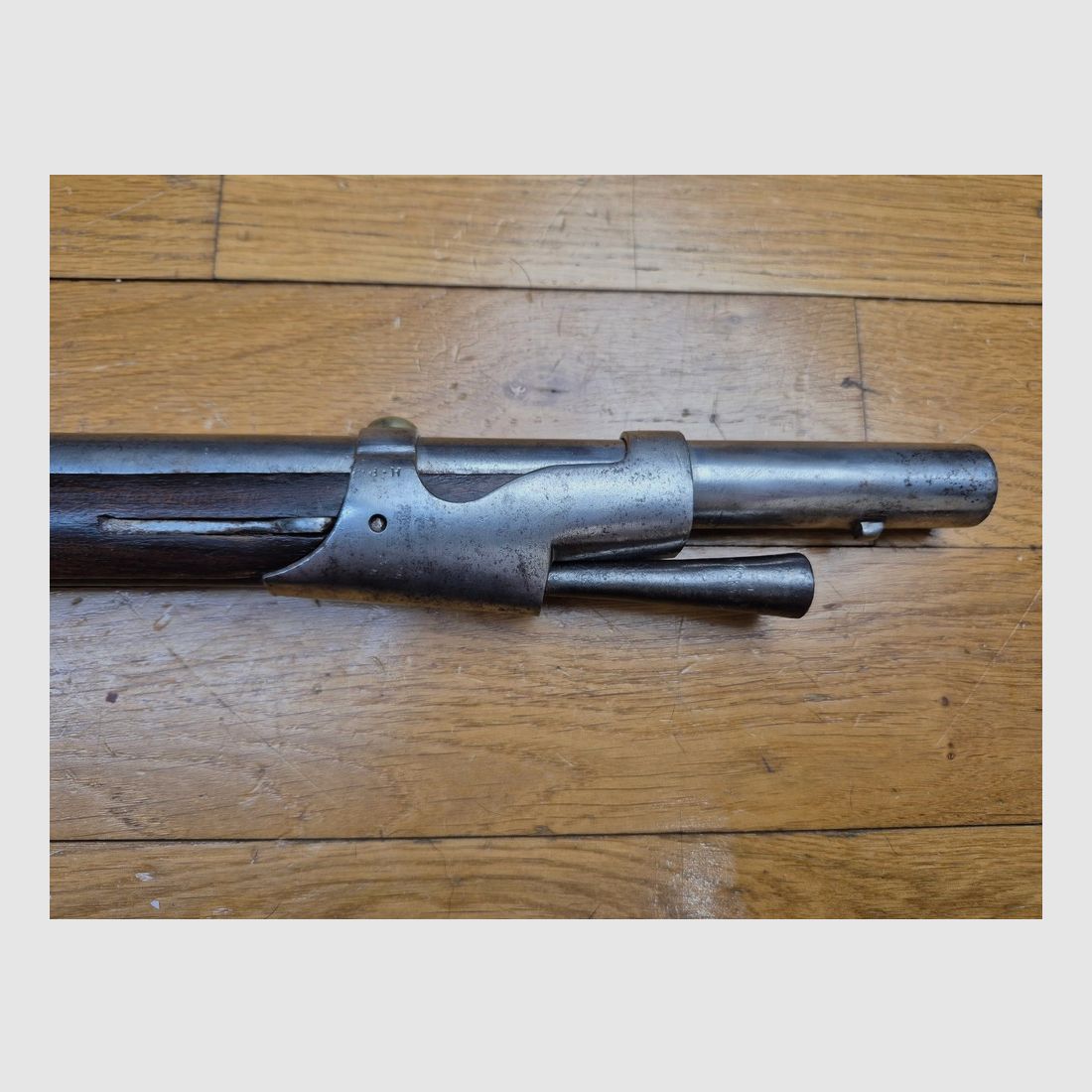 Zeer mooi geweer 1777 aangepast AN IX – Zeer zeldzame fabricage uit 1807 (voor Rusland) – Keizerlijke Fabriek van St-Étienne – Homogene stempels – Zeer mooi hout – Uitstekende loop – Stok volgens model – Zeldzame staat voor een zeldzaam wapen – TBE++, afbeelding 14 van 47