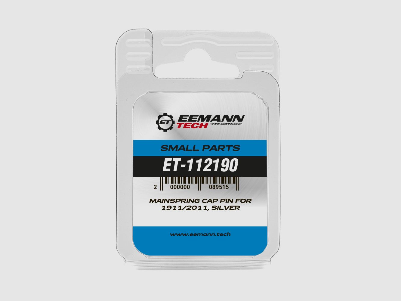 Eemann Tech Pin di copertura della molla principale per 1911/2011, argento, immagine 3 di 3