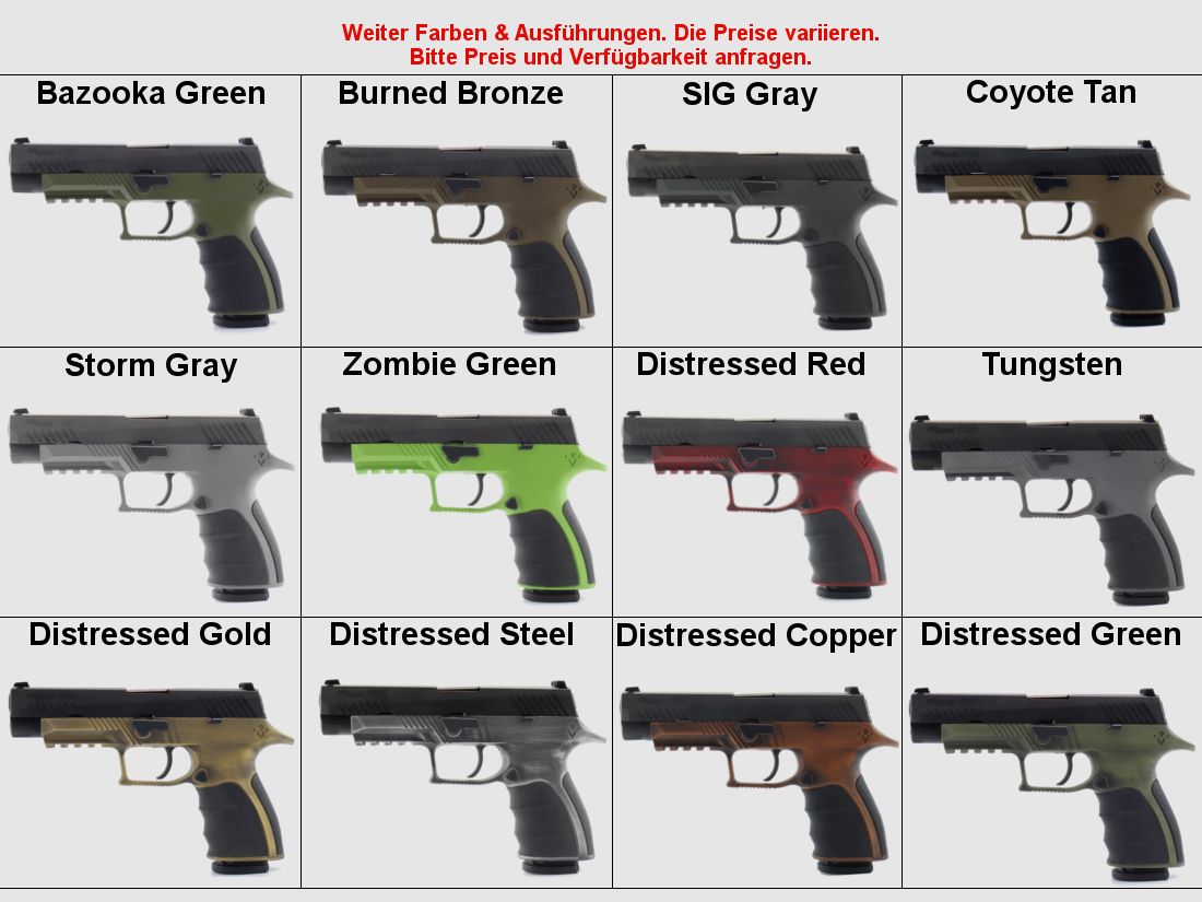Nieuw: MIRZON greepmodule / greepstuk voor Sig Sauer P320 pistool Enhanced Black - vrij verkrijgbaar zonder EWB! - X5 X-Five SIG polymeer pistool greepframe