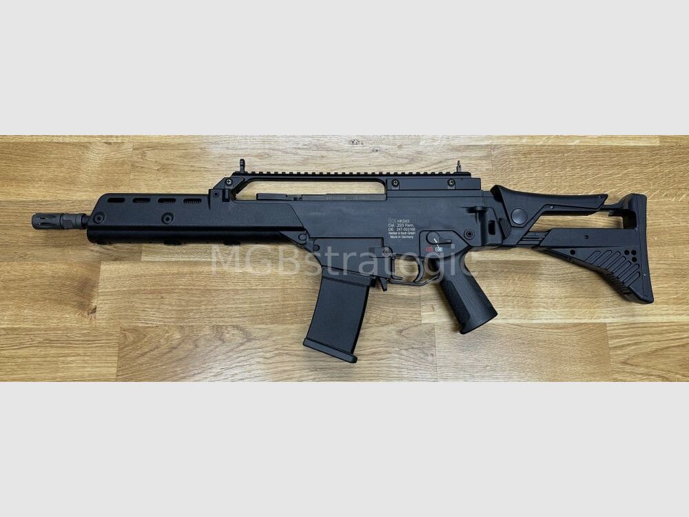 Heckler & Koch MGB243K Limited Edition halfautom. geweer .223Rem HK243 in "G36K" looplengte Limited Edition door MGB - klapstok - civiele versie van de H&K G36KA4 G36K
