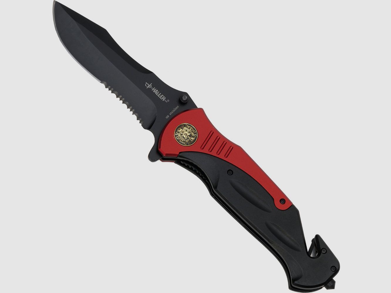 Rescue Taschenmesser mit Gurtschneider und Glasbrecher