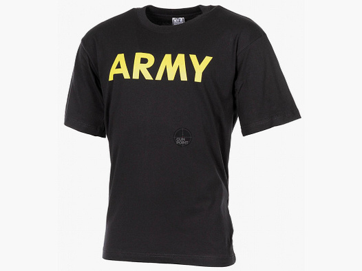 T-Shirt, bedruckt, Army",schwarz"