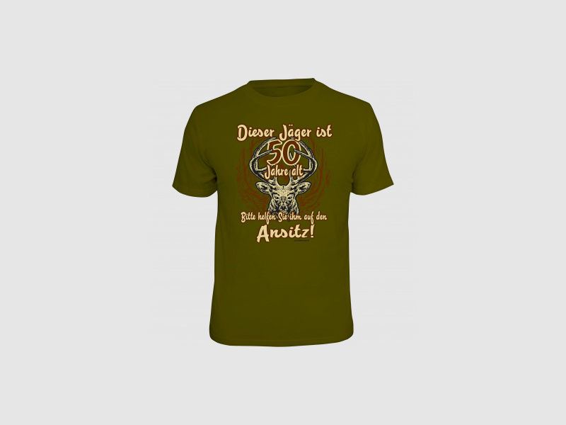 Kaderloos heren T-shirt "Deze jager is 50 jaar" | L
