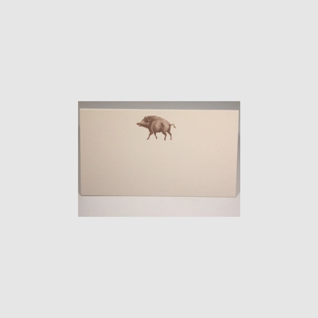 Piccole cartoline segnaposto cinghiale marrone
