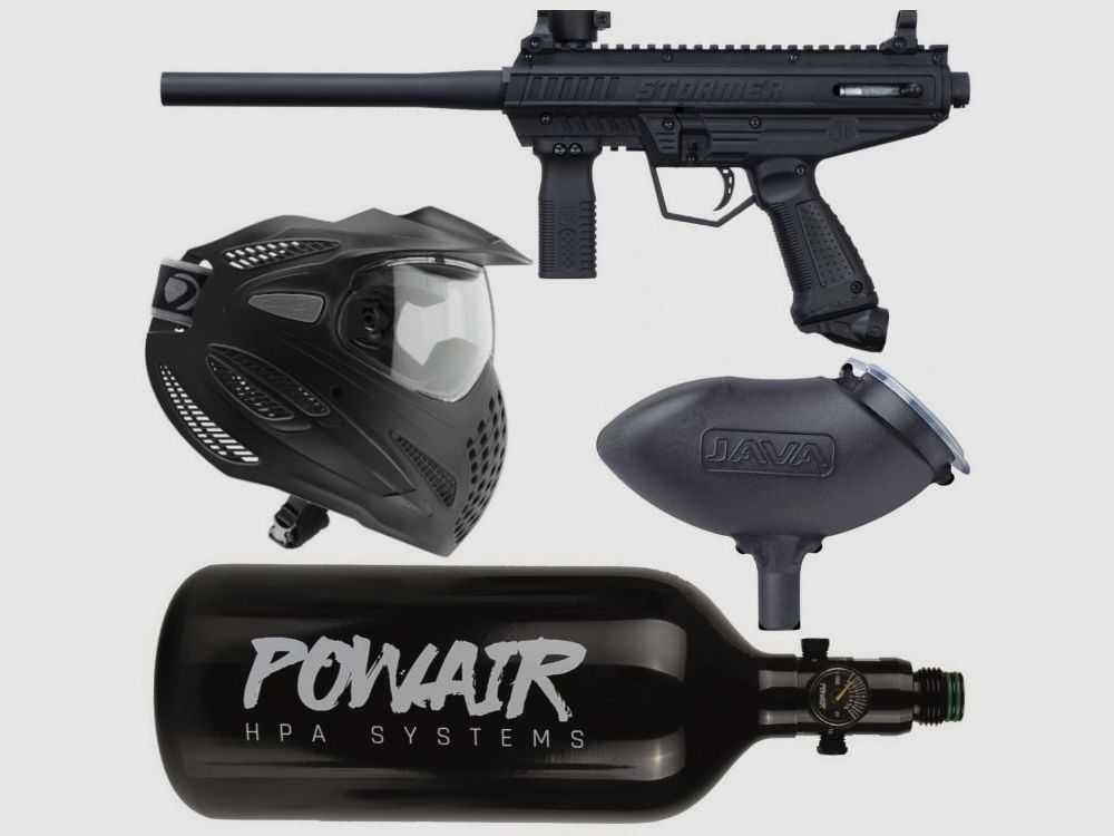 Conjunto completo de marcadora de paintball Tippmann STORMER