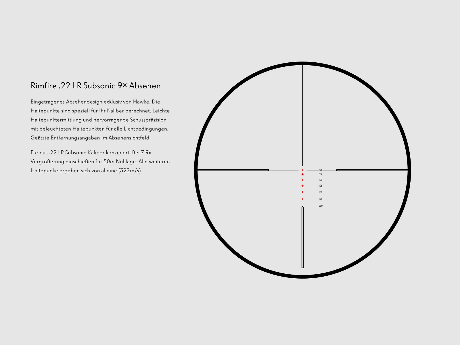 HAWKE 14223 VANTAGE 3-9x40 RIMFIRE 22 Subsonic riflescope