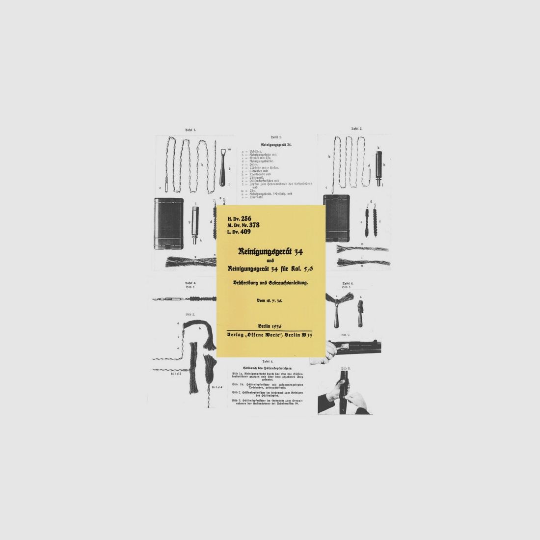 Nachdruck Dienstvorschrift zum Reinigungsgerät 24 für den Karabiner 98k