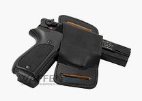 Holster na pasek Belt-Slide, pełna skóra bydlęca dla Walther, H&K, Sig-Sauer, Röhm, Zoraki