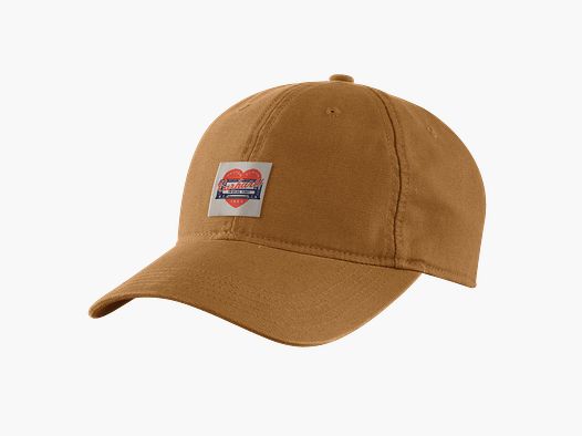 Carhartt Heart Patch Canvas Cap Kobiety Carhartt Brązowy