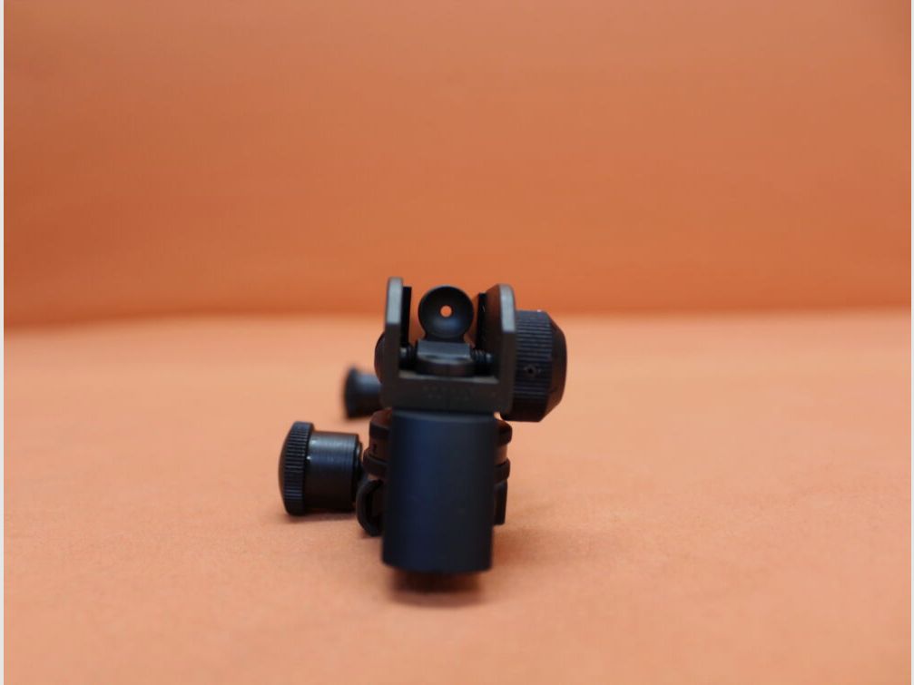 Olympic AR-15: Manico di trasporto staccabile Olympic con mirino A2 Alu nero / Manico di trasporto con mirino a diottro, immagine 2 di 6