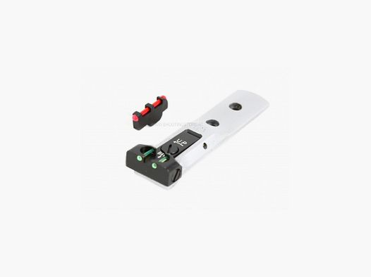 LPA TXT SIGHT FOR S&W WITH PIN FRONT SIGHT GREEN REAR SIGHT RED FIBER
