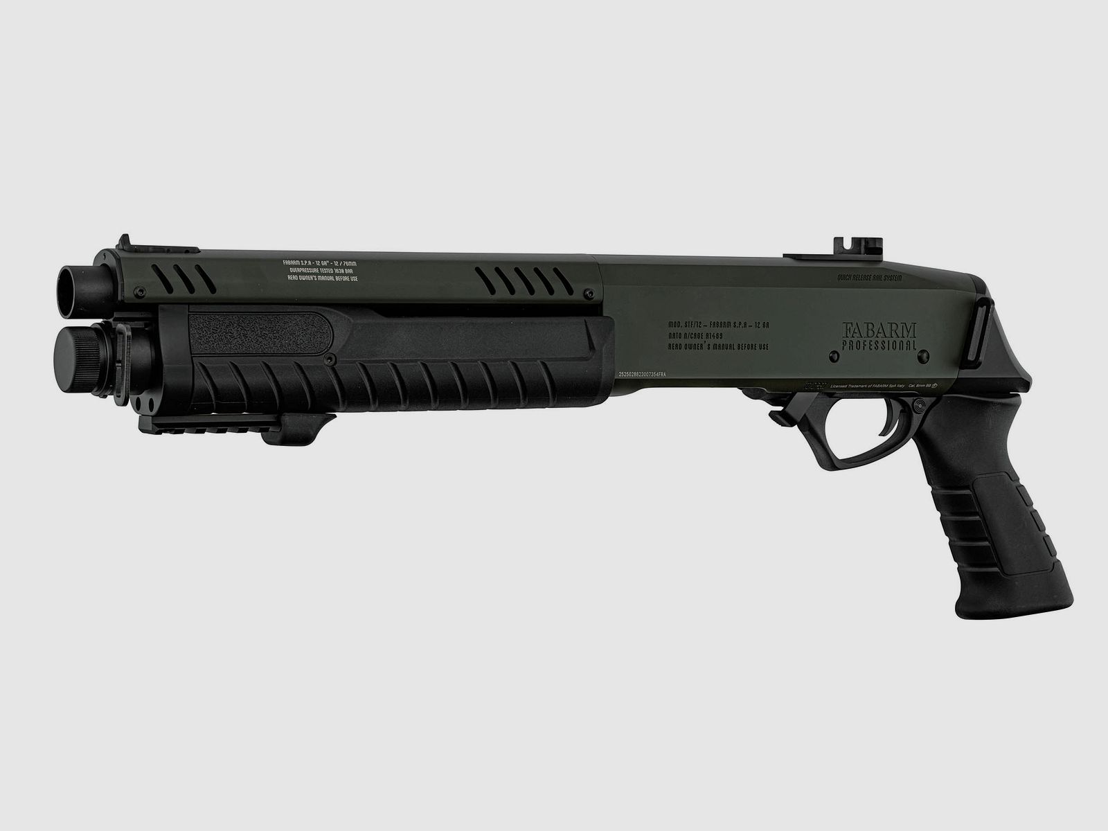 FABARM STF12 Iniziale corto OD Verde 6mm - Airsoft Gas Non BlowBack, immagine 3 di 12
