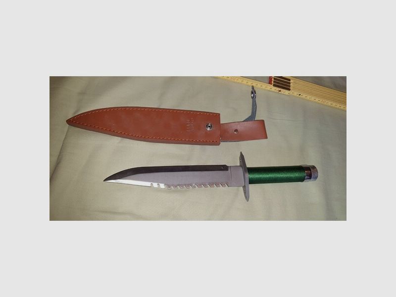 Rambo 1 I Filmmesser Messer Bowie Knife Machete Jagdmesser Outdoor mit Scheide