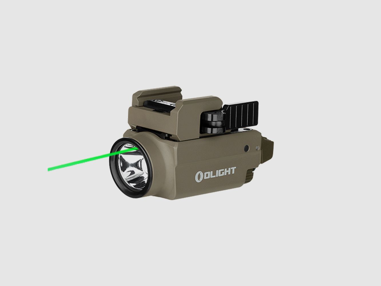 Olight Baldr S FDE - Torcia 800 lumen con Laser Verde, immagine 1 di 6