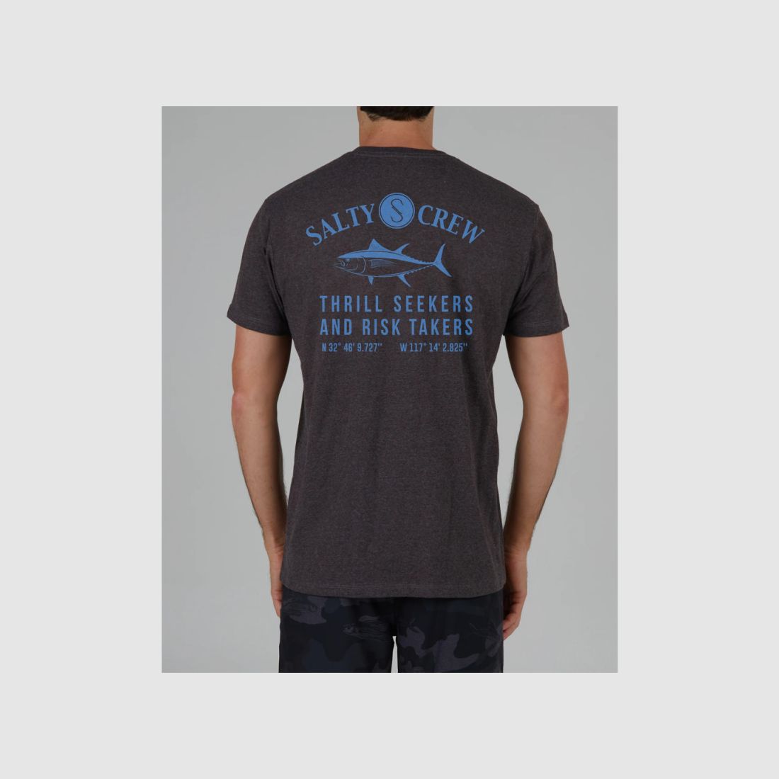 T-SHIRT SALTY CREW BLUE MARKETS PREMIUM