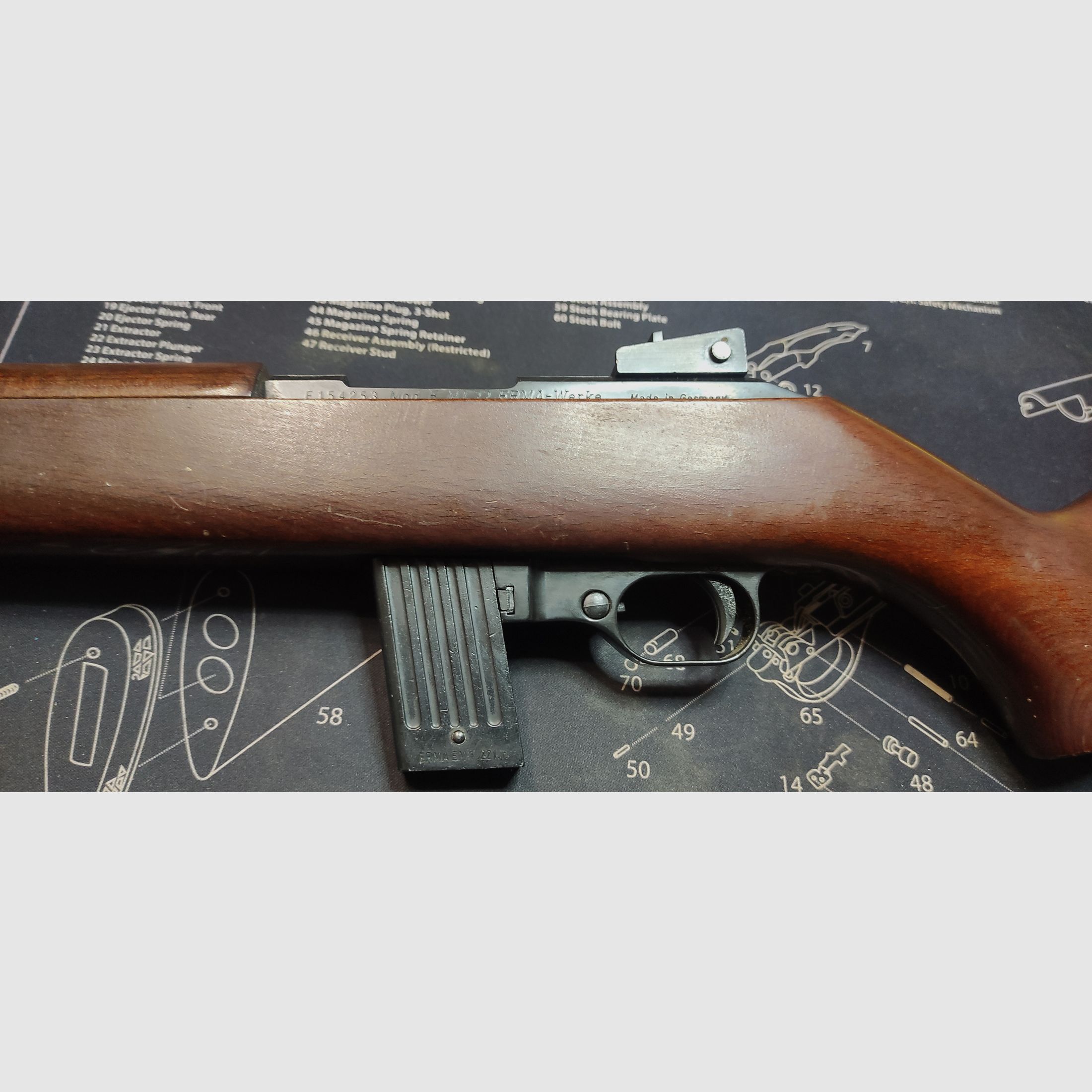 Erma M1 .22lfb Slb mit großem Magazin keine Ruger keine Voere Jagdwaffe oder Sportschießen