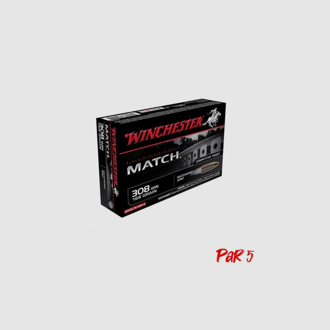 Winchester Boat Tail Match Patronen - Kal. .308 Win, afbeelding 3 van 3
