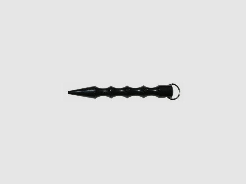 Kubotan with finger grooves and blunt tip