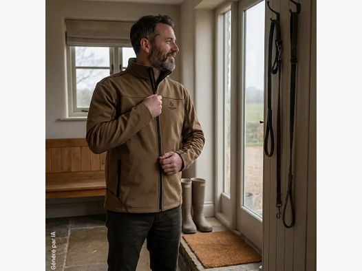 Vielseitige grüne Softshell-Jacke - Eco T316