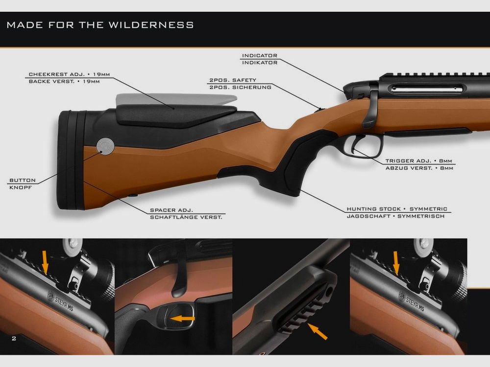 Steyr MS Wild .30-06 / 22″ Brown, Bild 3 von 3
