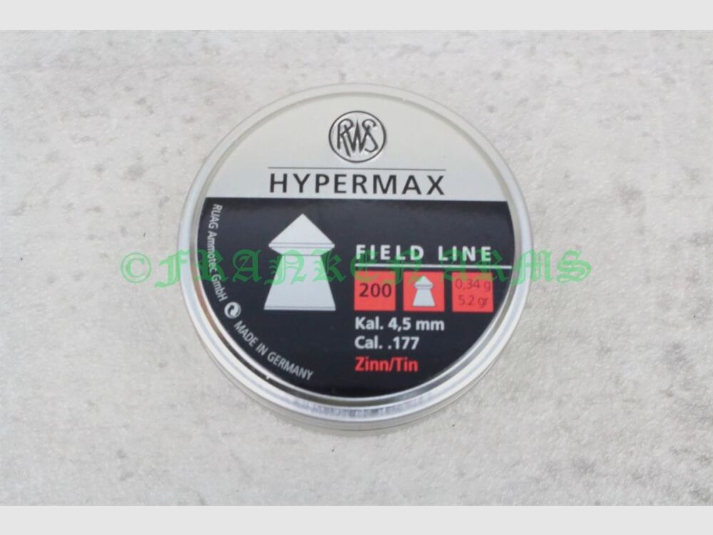 RWS HyperMax 4,50mm 200 Stück