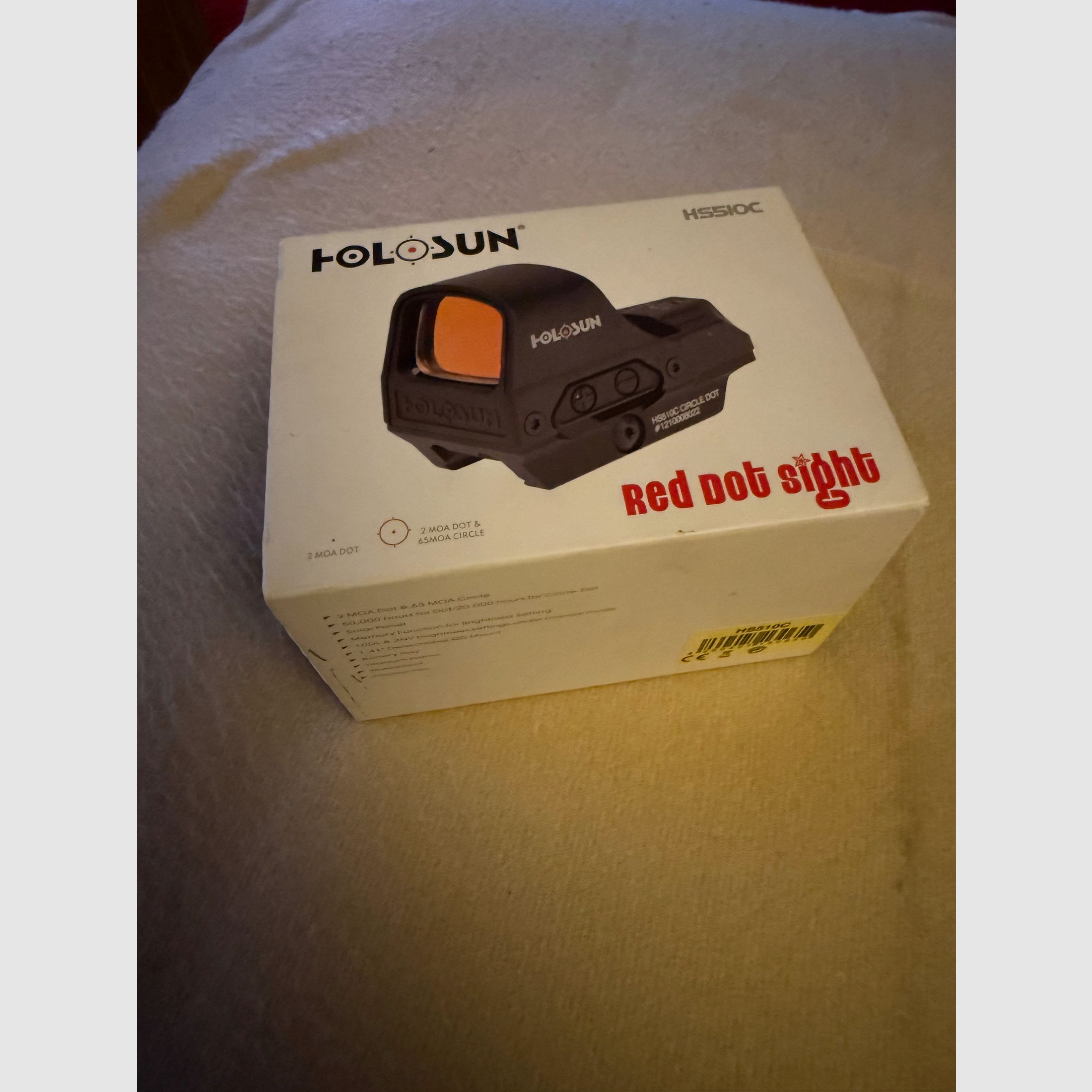 HOLOSUN HS510C mit Picantinny Adapter komplett mit Box
