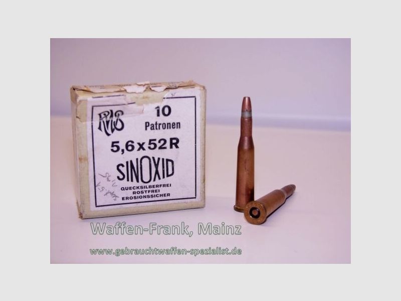RWS (WZd.Fa.Rottweil) D-Mantelgeschoss 3,65 g 5,6x52R