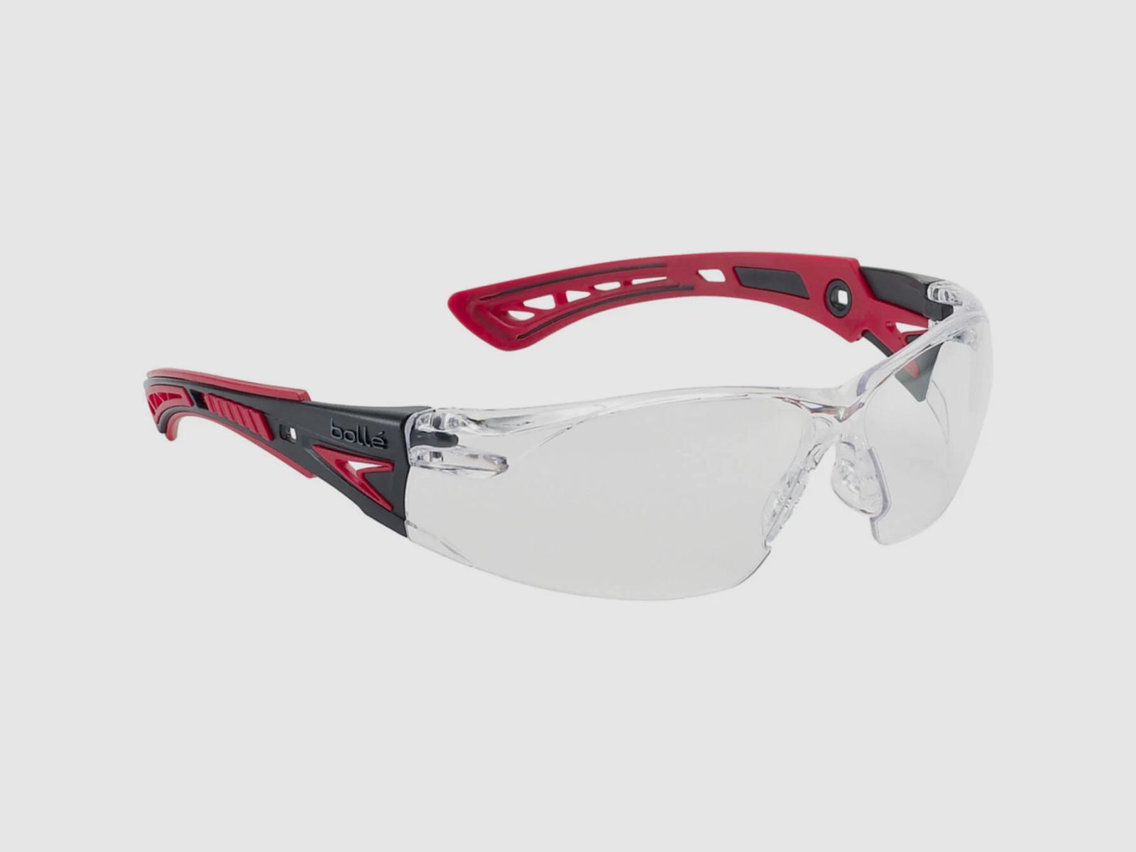 Bolle Rush+ Schutzbrille mit klaren Gläsern (Rot/Schwarz), Bild 3 von 3