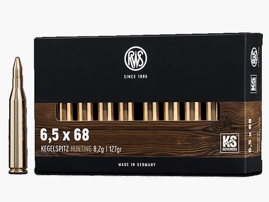 RWS 6,5x68 Kegelspitz 8,2g - 127gr
