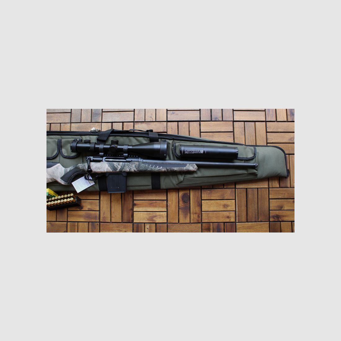 Savage Impulse Mod. Predator Geradezug-Repetierbüchse Kal. .308 Win. A-Tec Schalldämpfer,DDOptics