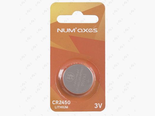 Blister di 1 batteria al litio NUM'AXES CR2450 3V