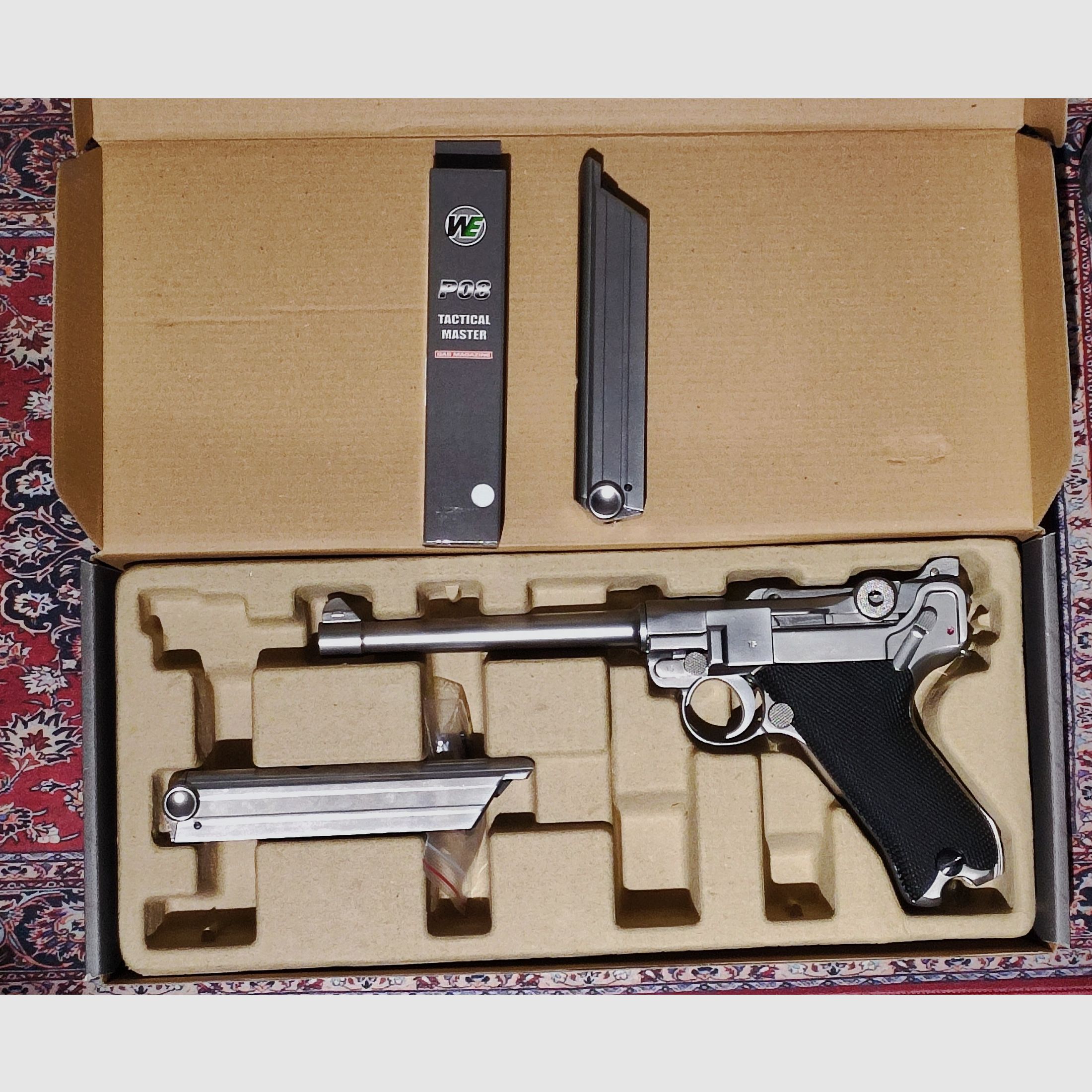 Wei ETech P08 Vollmetall GBB 6 - Zoll Version Acabado en cromo