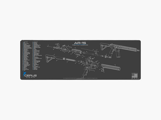 SCHEMATIC PROMAT AR-15 Free Float Handguard Rifle Gun Mat