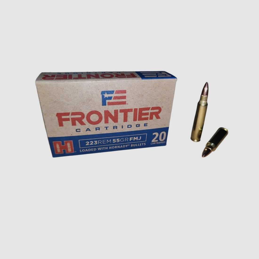 Hornady 55grs Frontier FMJ 20SZT